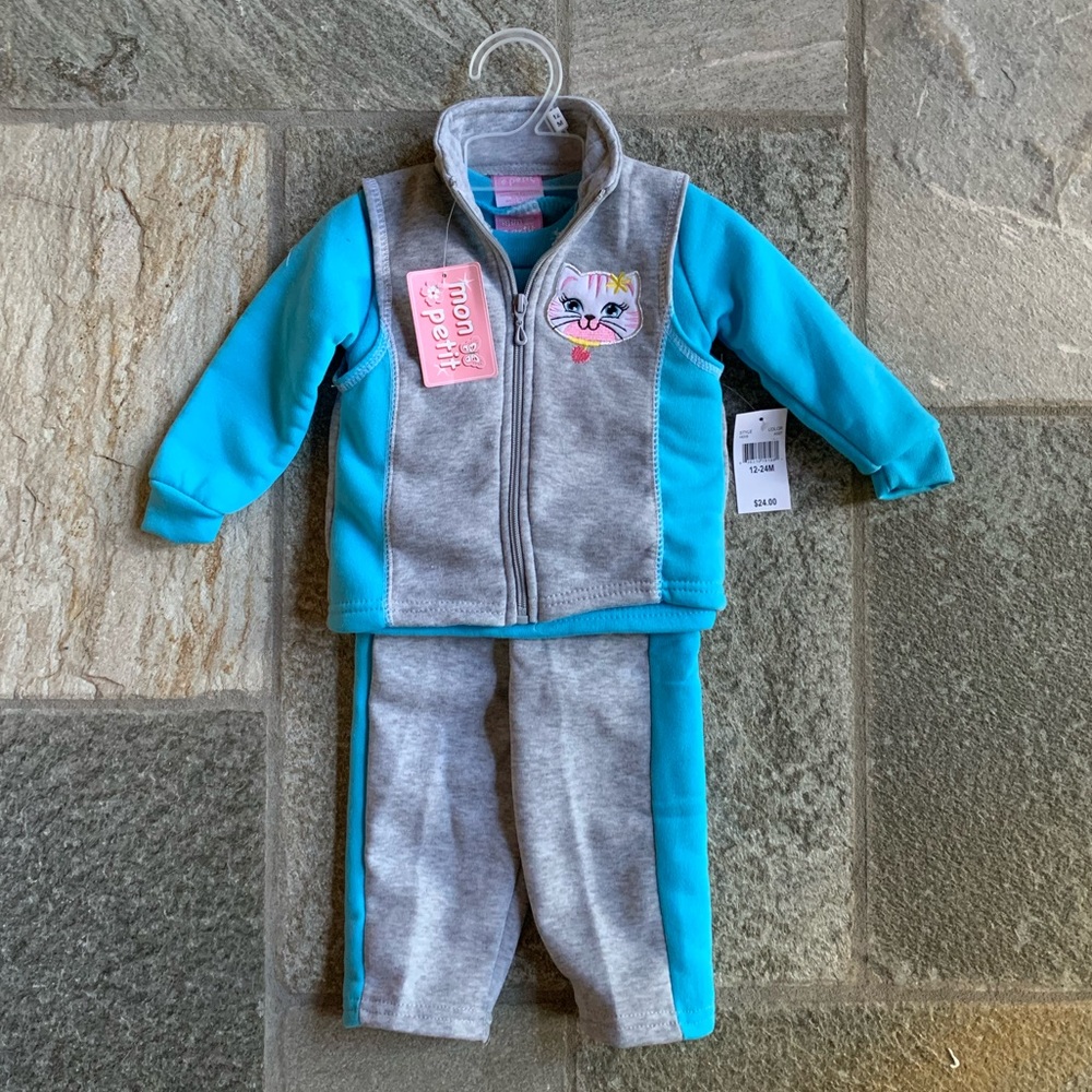 Sweatsuit with vest NWT